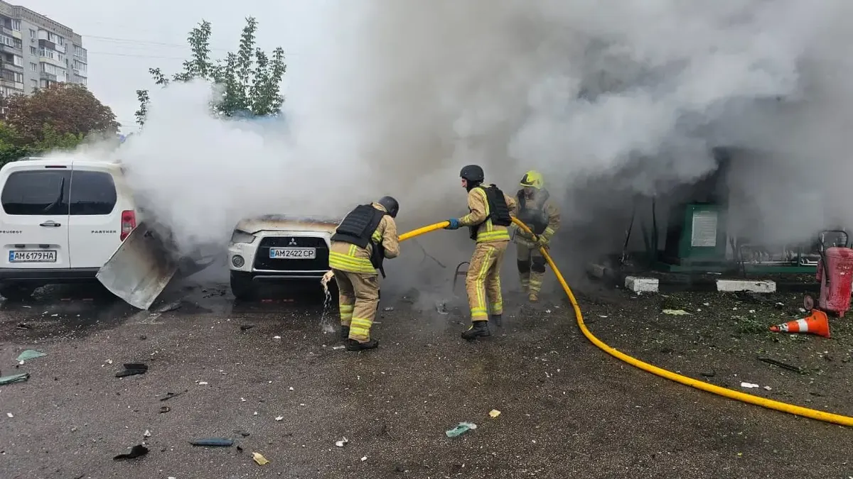 На Житомирщині дрони вдарили по двох АЗС на трасі Київ — Чоп