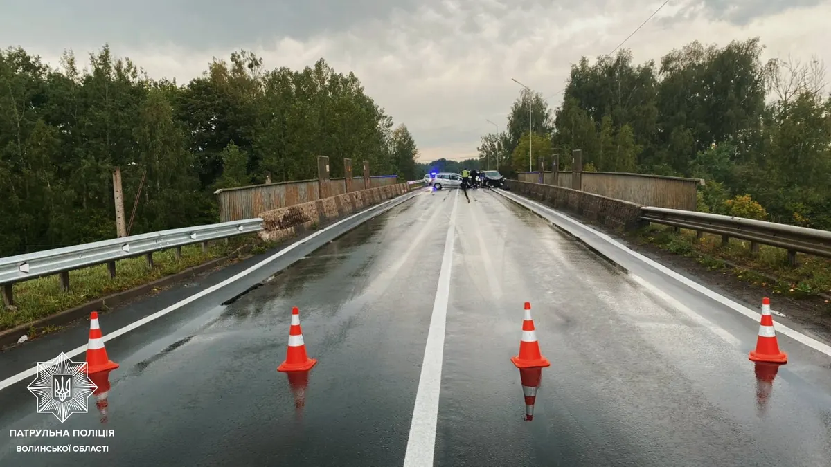 На трасі Київ – Ковель – Ягодин перекрито рух через ДТП