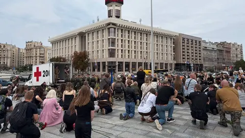 «Плацдарм» без командира: у Києві попрощалися з Олексієм Юковим