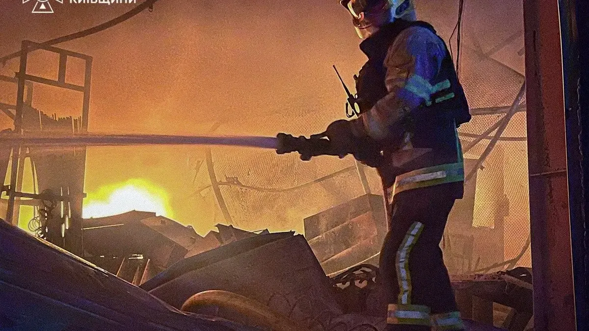 У Броварах через атаку дронів сталося три пожежі