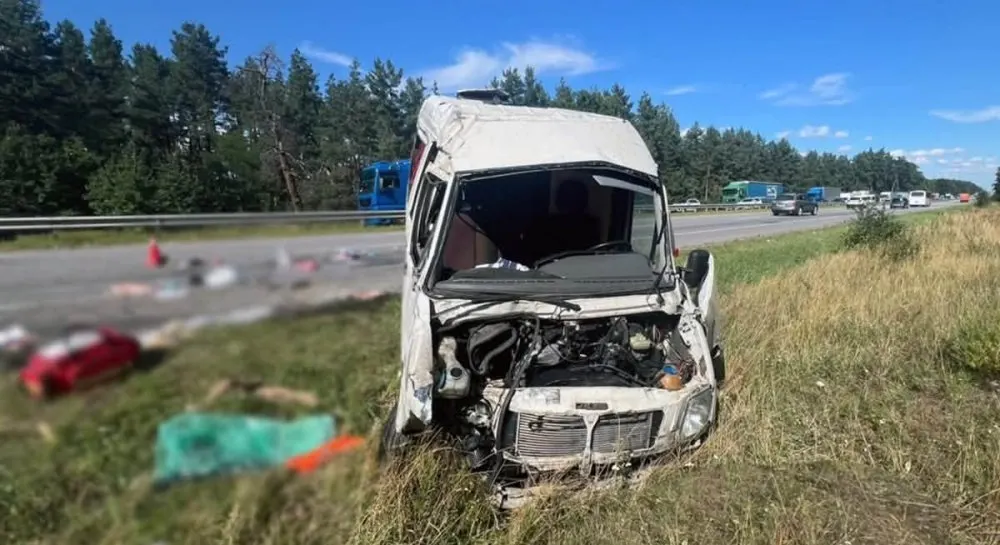 На трасі Київ-Чоп перекинувся автобус: постраждали семеро людей