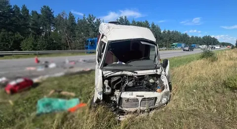 На трасі Київ-Чоп перекинувся автобус: постраждали семеро людей