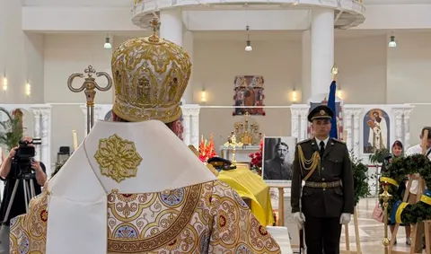 У Києві вшанували пам'ять Євгена Коновальця панахидою за участю глави УГКЦ