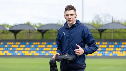 Мобілізований Денис Гармаш завітав на матч «Динамо» у Києві