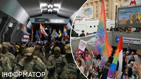 У Харкові марш «ХарківПрайду» вперше пройшов у метро: близько 70 учасників і жод