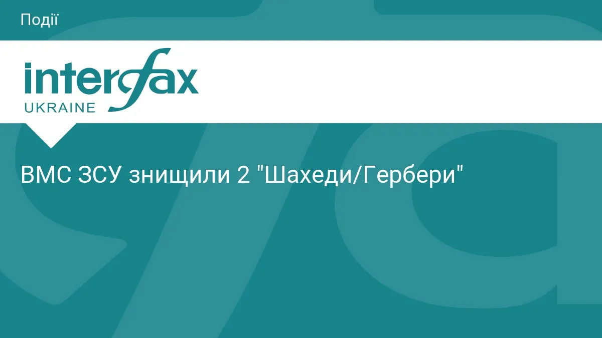 ВМС ЗСУ за добу збили два ударні безпілотники типу Shahed/Гербера