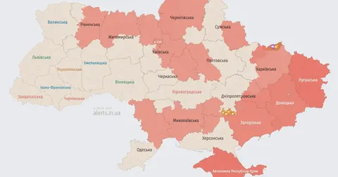 Вночі Україну атакують ударні БпЛА: напрямки руху