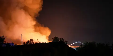 У Київській області погіршилась якість повітря через пожежі після нічної атаки Р