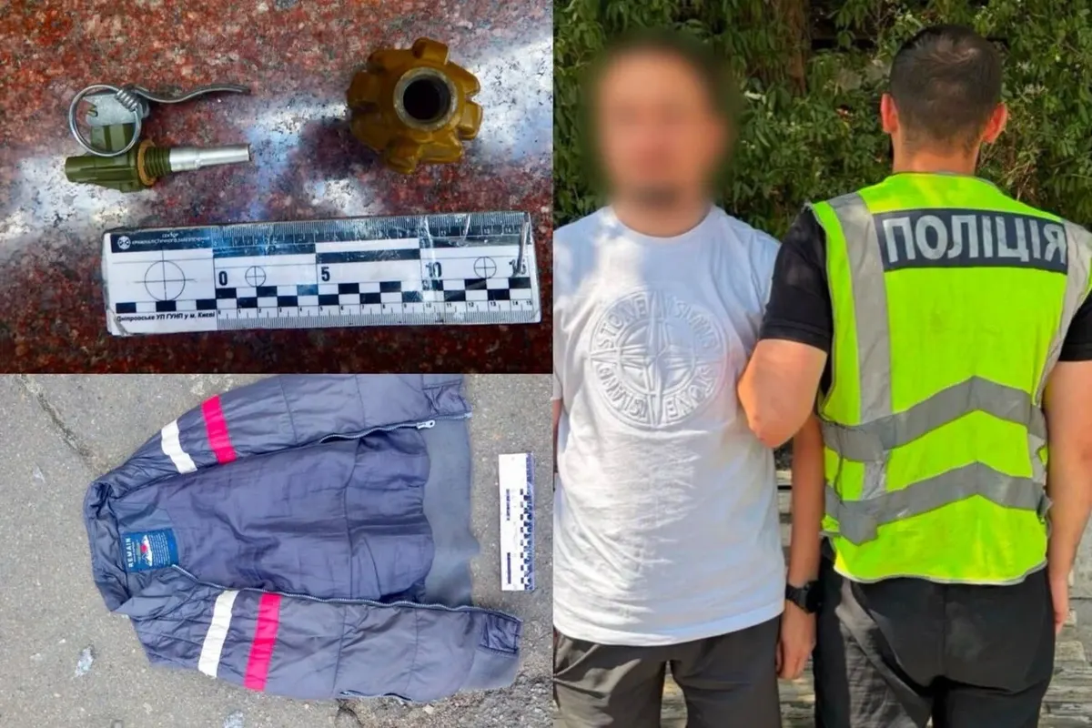 У Києві чоловік залишив дві гранати біля ресторану: його затримали