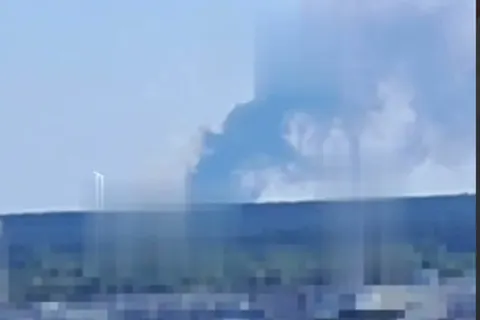 У Броварах під час атаки БпЛА сталася масштабна пожежа