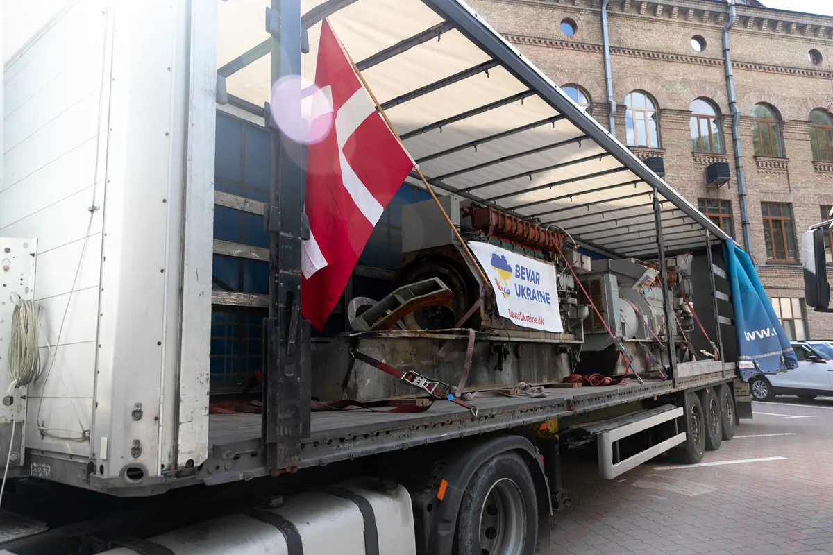 Данія передала Києву генератори та обладнання для зимового періоду