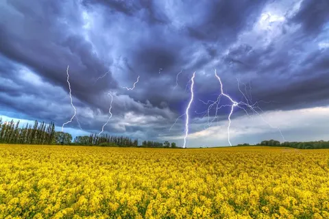Спека в Україні спадає: синоптики обіцяють грози, шквали та град