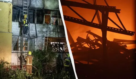 У Києві після атаки РФ горіла багатоповерхівка, є постраждалі
