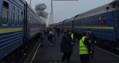 На Волині російський дрон влучив у локомотив потяга «Київ – Варшава»