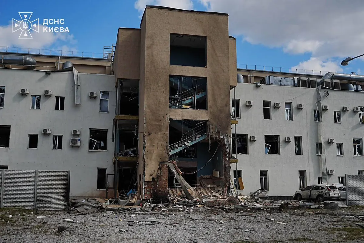 Удар по телеканалах у Києві: п'ятеро постраждали, пожежу загасили