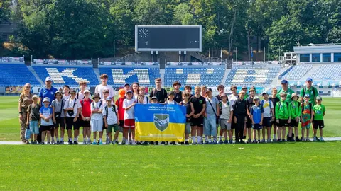Юні футболісти з Київщини відвідали стадіон та базу Динамо