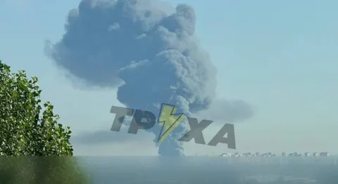 Київ уранці атакували дрони: у Деснянському районі горять склади