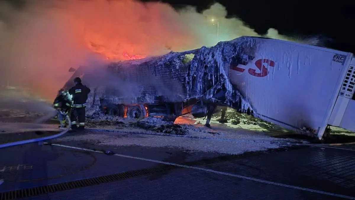 Удар по Одещині: 13 тисяч людей без світла, загорілися вантажівки